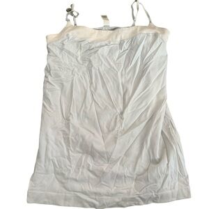 Banana Republic Ivory Slip Dress with Thin Straps
